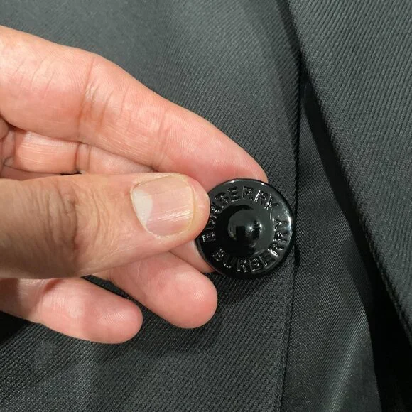 Burberry leather cuff wool blazer  (2022 Runway piece) - Picture 4 of 10